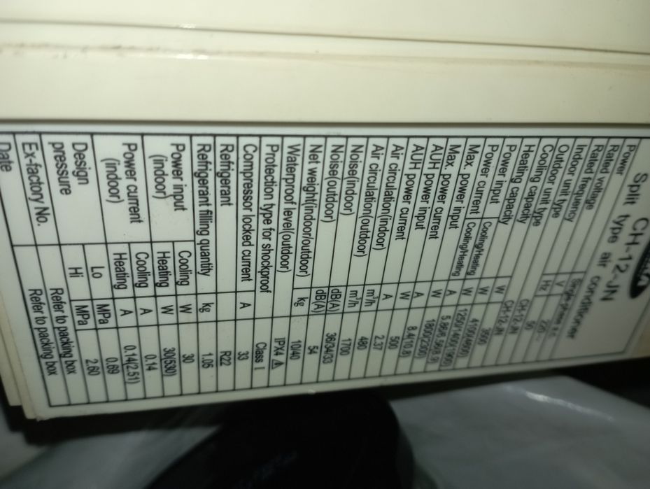 Вътрешни телa от климатик VIVAX и OSAKA