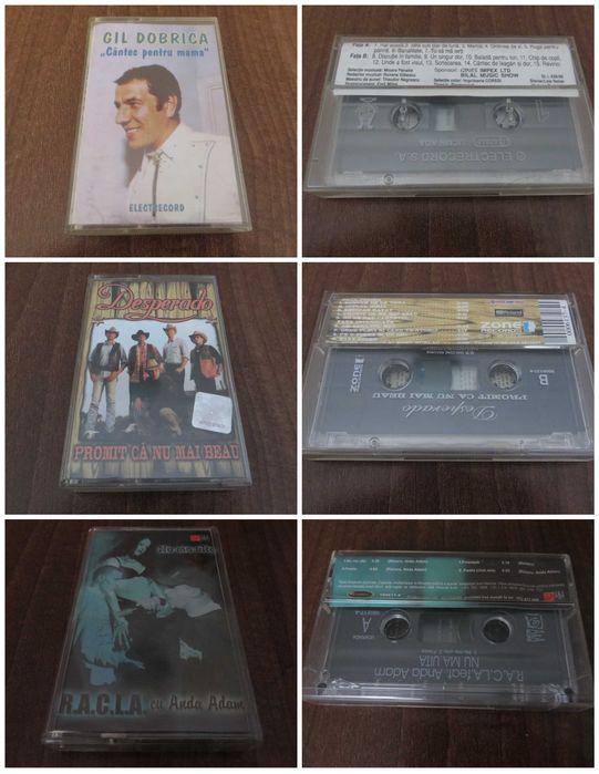 Casete audio originale cu artisti romani
