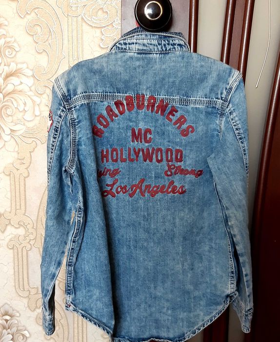 Джинсовая рубашка Ostin рост 128 -134 на 8-9 лет