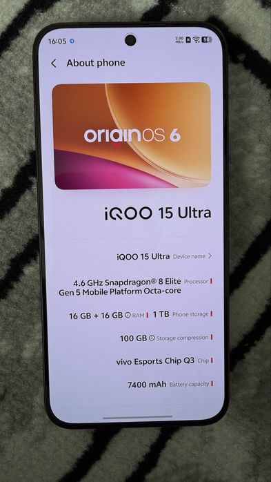 Iqoo 15 ultra в наличии