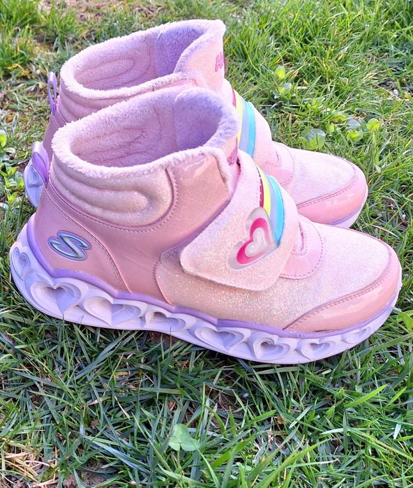 Adidasi/ghete Skechers rainbow cu lumini 35.5