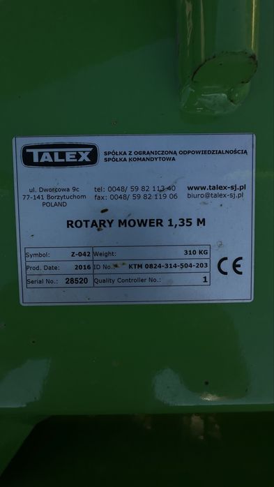 Cositoare 135cm Talex