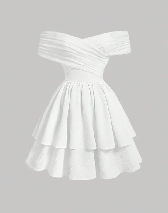 платье белое.   .