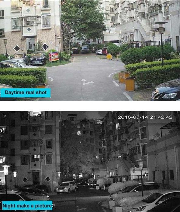 HD-CVI Dahua HDCVI Водоустойчива Камера 50~80М LED ARRAY Нощно Виждане