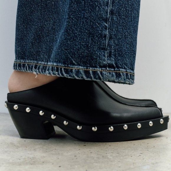 Saboți cowboy Zara leather edition