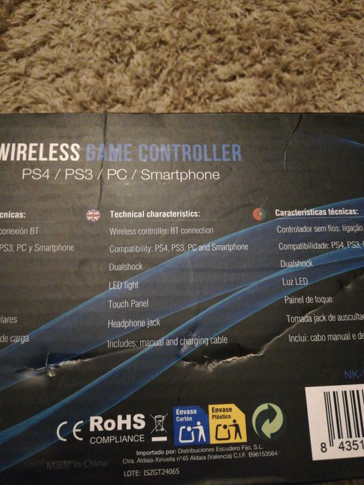 Wireless controller Nk PS4 PS3 Pc Mobile Nou