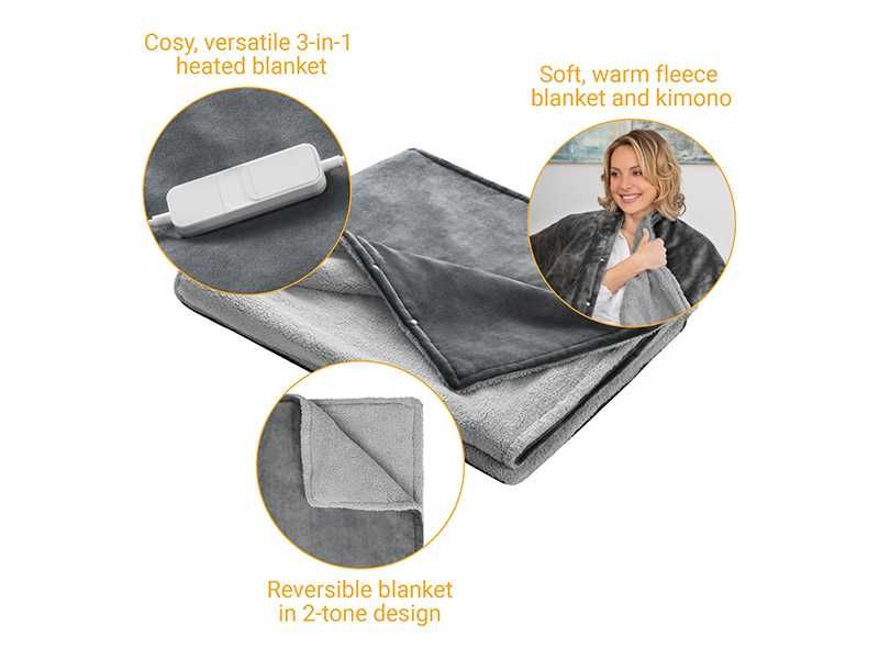 НОВИ! Електрическо одеяло 3в1 Medisana 160х130см 120W Двулицево