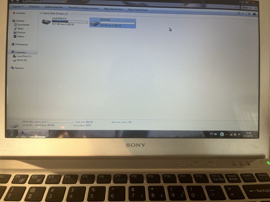 Sony Vaio 13.3” i3 / 4GB RAM