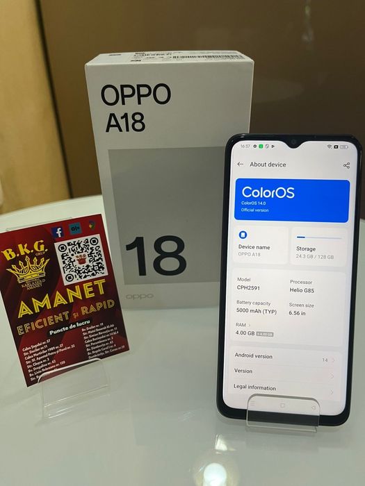 Oppo A18 128gb Amanet BKG