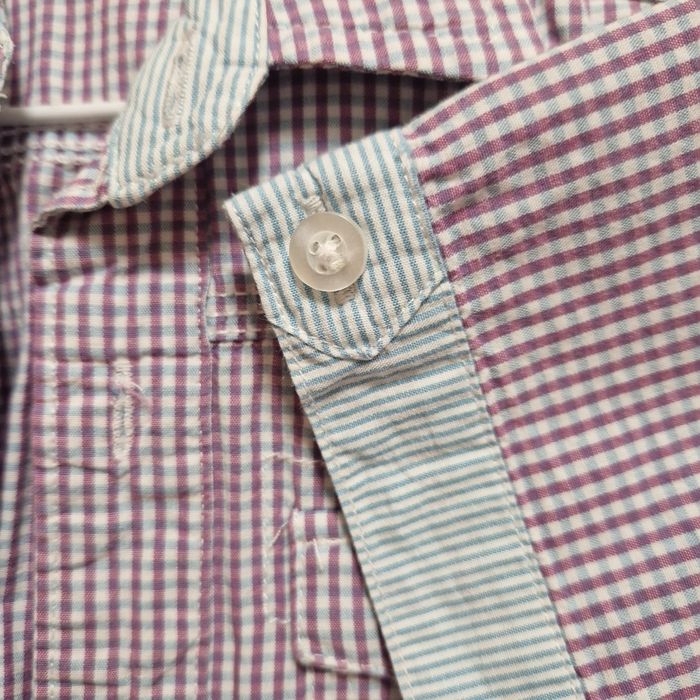 Риза с къс ръкав за момче 3-4 години и ръст 98-104 см. от памук