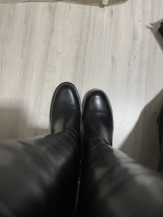 Кожаные итальянские сапоги