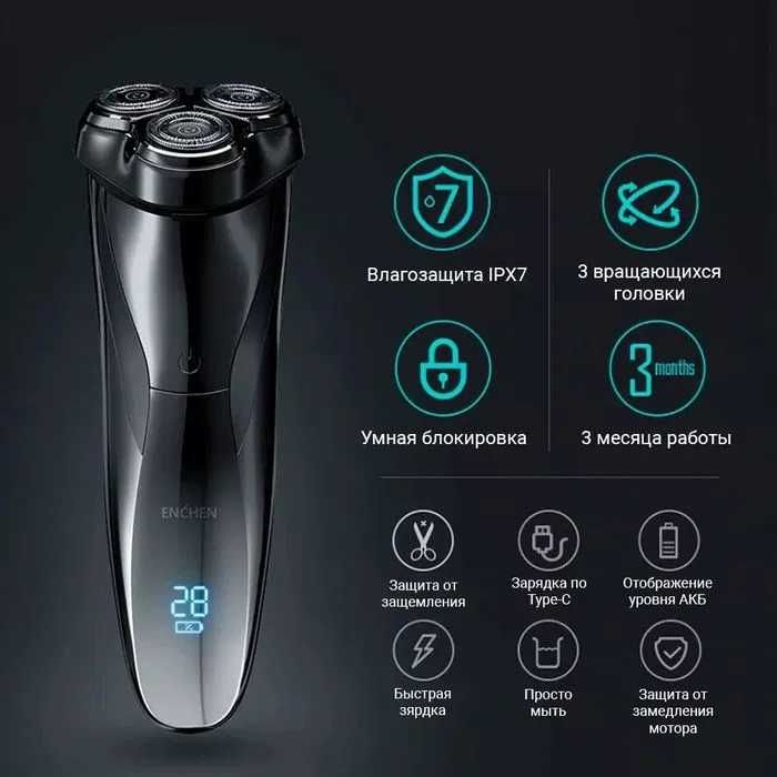 ЛУЧШАЯ! Электробритва Enchen BlackStone Shaver | бритва для лица