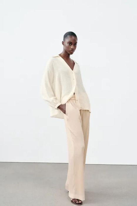 Риза със златисти нишки Zara/Зара М