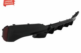 Difuzor Bara Spate BMW Seria 5 G30 G31 (2017+) M5 Design Negru Lucios
