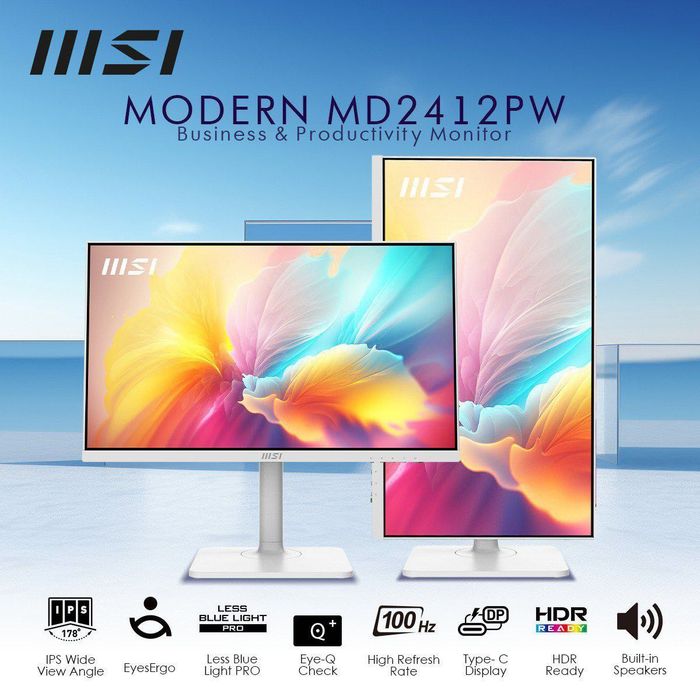Монитор MSI Modern MD2412PW White