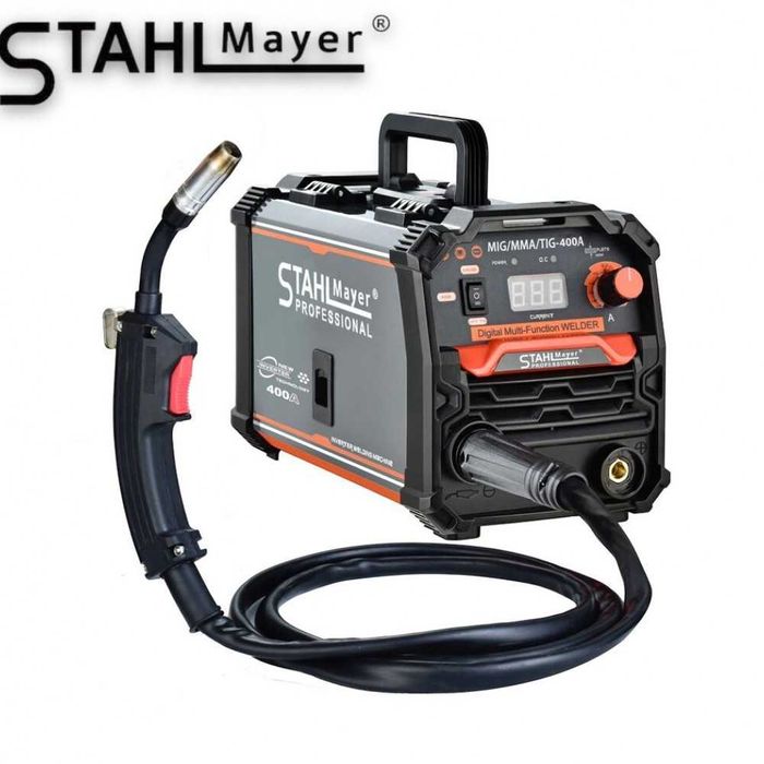 Инверторен телоподаващ апарат MIG  MAG  MMA за заваряване без газ 400А