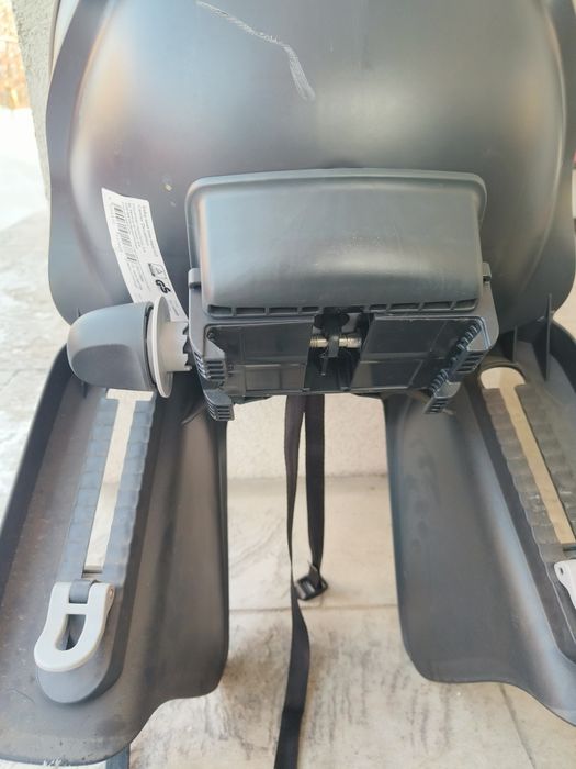 Scaun pentru biciclete Bobike Go Go, Gri/Negru, prindere pe portbagaj,