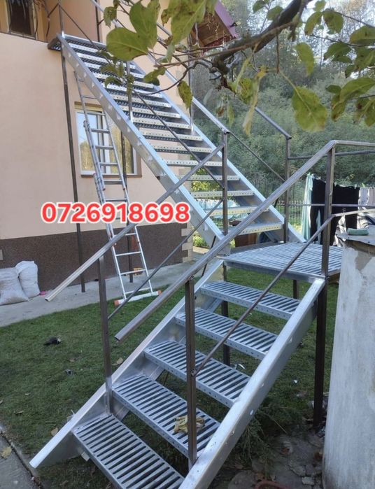 scarii metalice zincate exterioare și pentru incendii , p