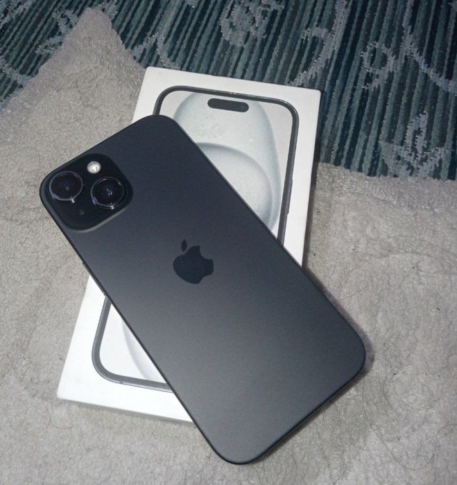 Айфон 15 сатылады. Память 256гб коробка документ бары бар Имей отпеген