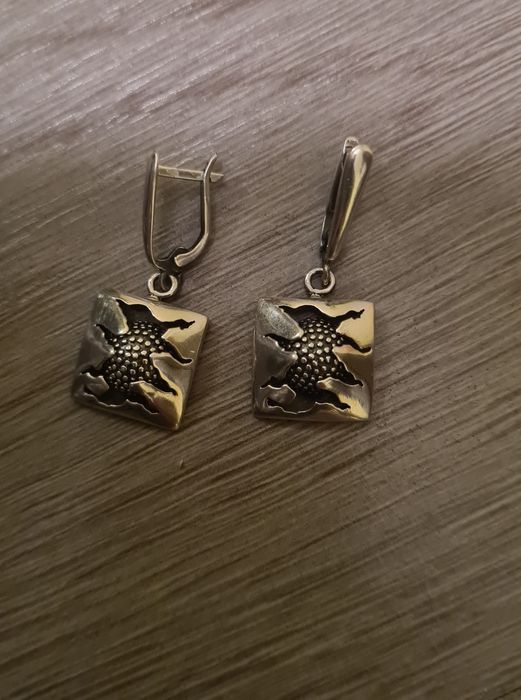 Сребърни дизайнерски обеци