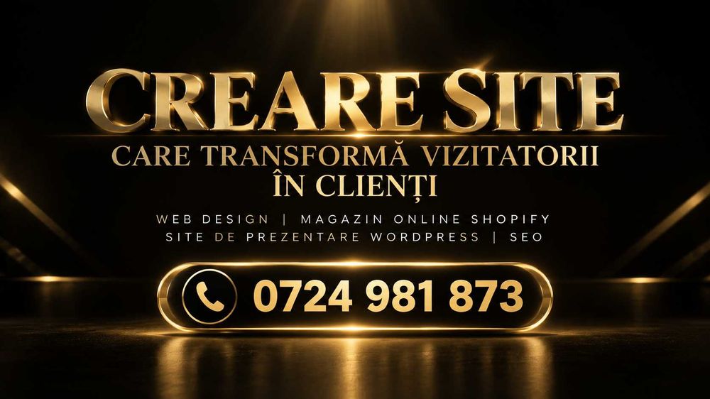 Web Design | Creare Site | Creare Magazin Online | Site de Prezentare | SEO