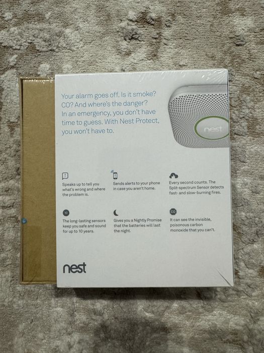 Detector de fum si monoxid de carbon Google Nest