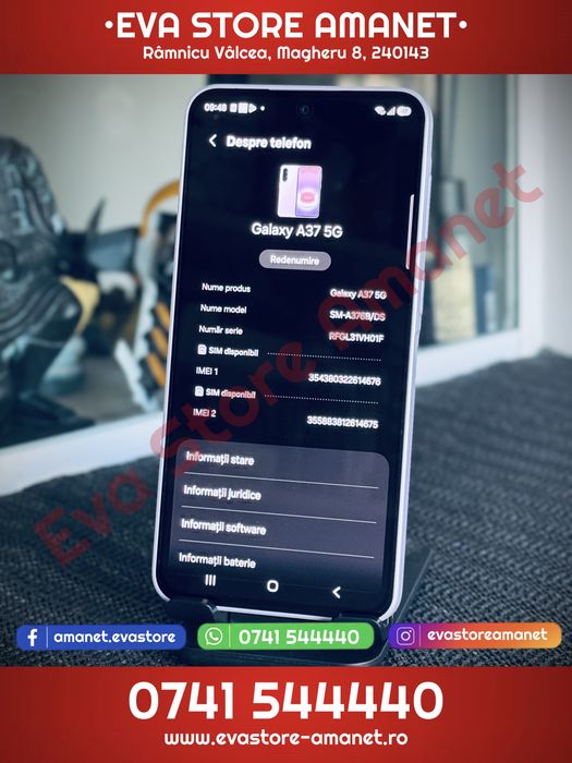 SAMSUNG Galaxy A37 5G Awesome Lavender 128GB 6GB RAM Dual SIM