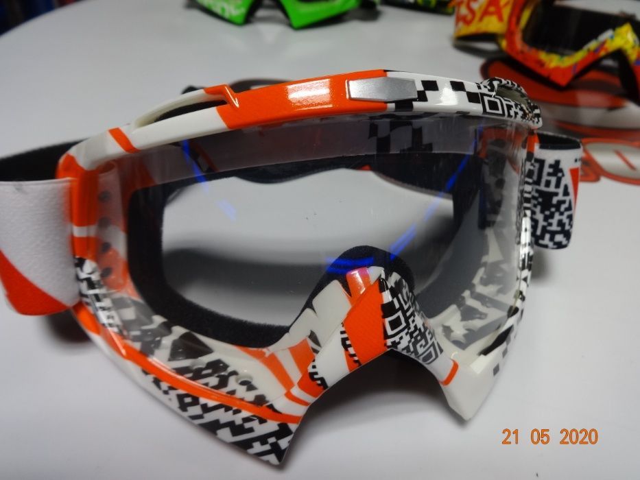 Очила за мотокрос крос ендуро маска прозрачни мото мотор