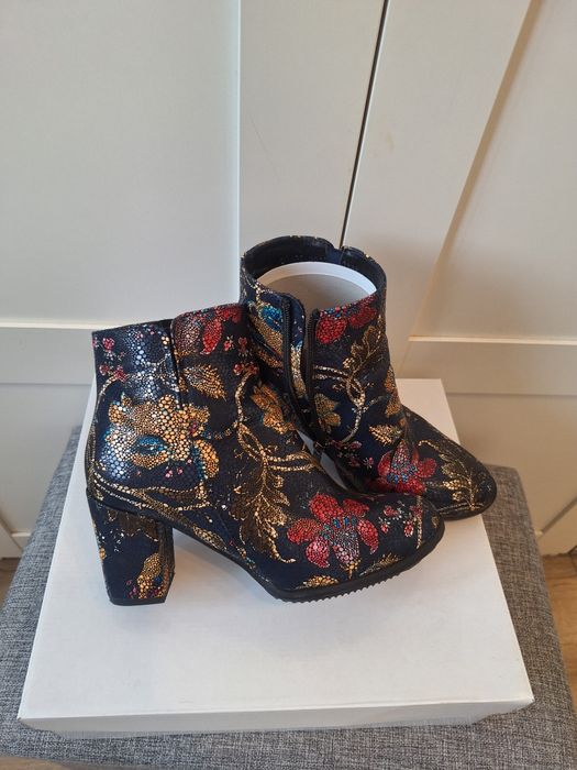 Ghete dama, piele naturala, Italia, Sergio Bardi, mărimea 38