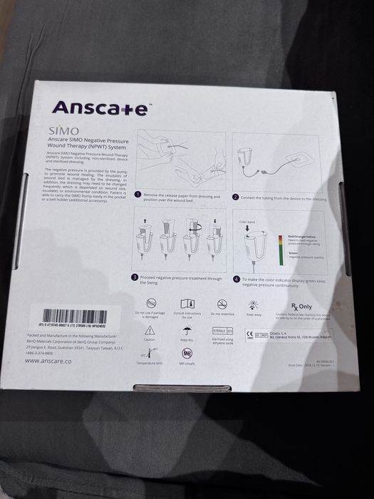 Sistem terapie pentru rani. Antiescare
