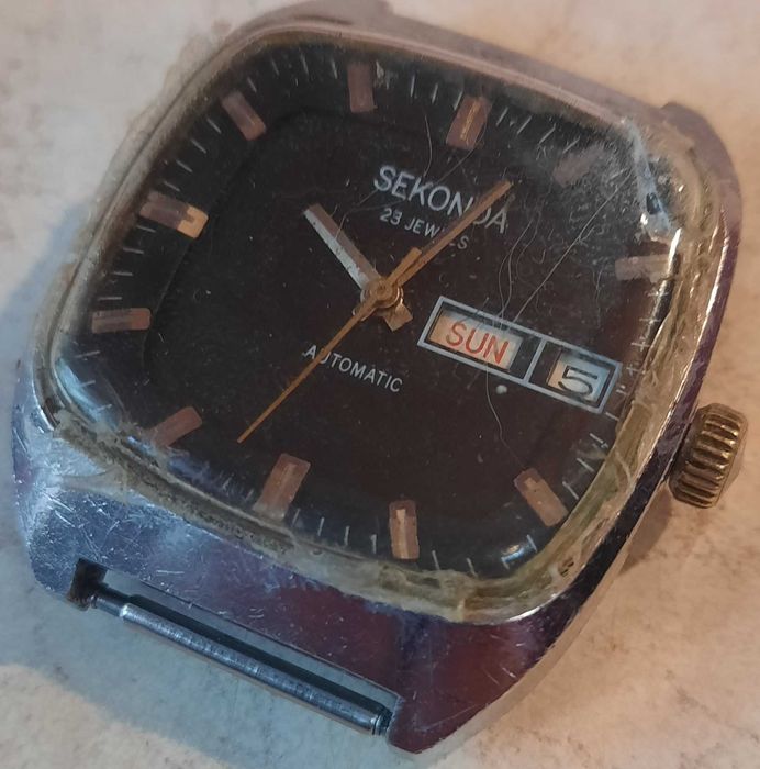 Часы наручные «Sekonda» 23 Jewels, Automatic, СССР, с автоподзаводом