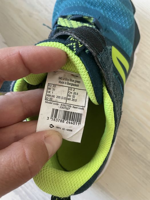Детски мататонки с велкро номер 33+ подарък маратонки Adidas