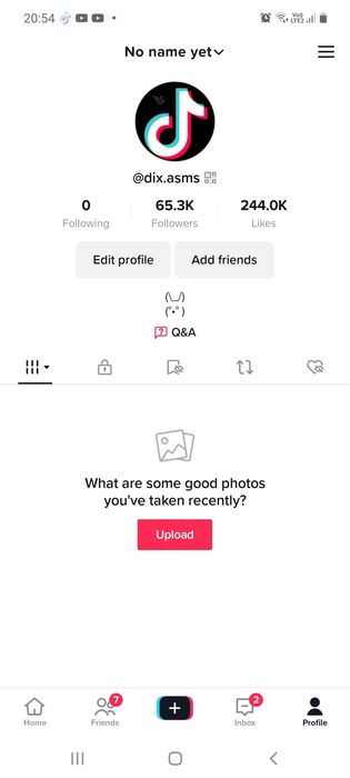 Тикток аккаунт 65.3К подп