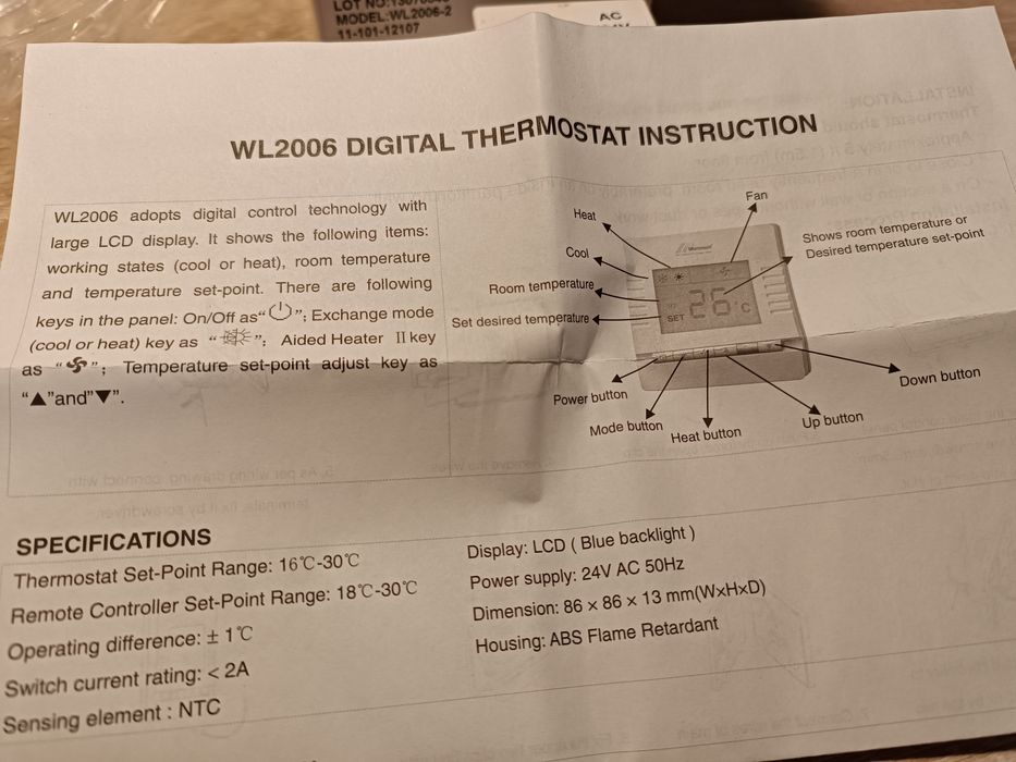 Цифровой термостат, регулятор