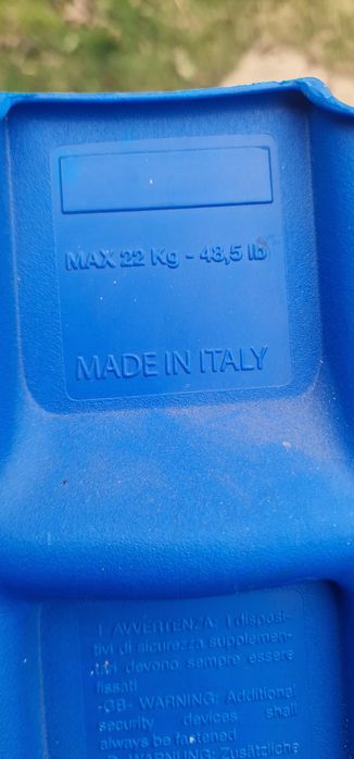 Scaun transport copii Bellelli Pepe Tealio Albastru Rosu montare pe ca