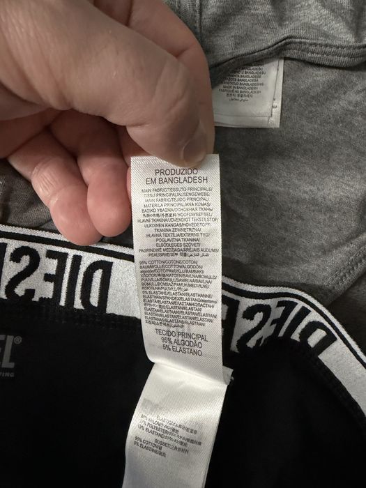 Diesel UmbrAndr set 3 chiloti negru-gri-bleumarin XXL noi originali