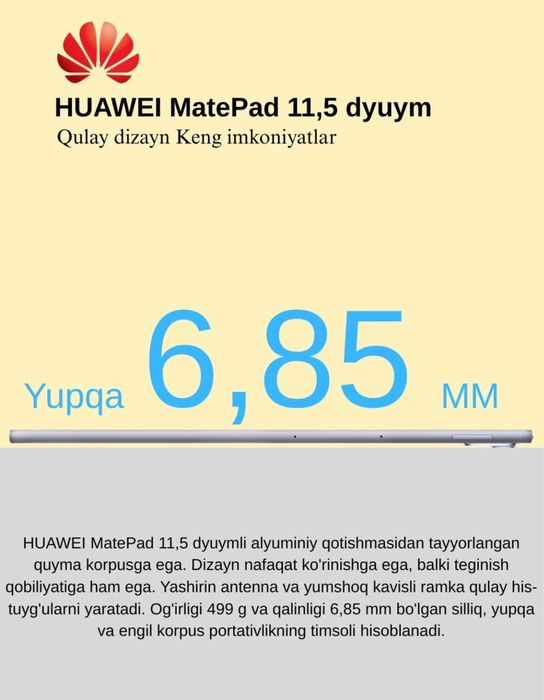 Huawei MatePad 11,5 2025 8/256GB with Keyboard