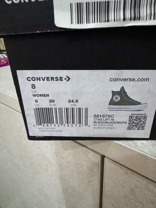 Кеды Converse кожаные