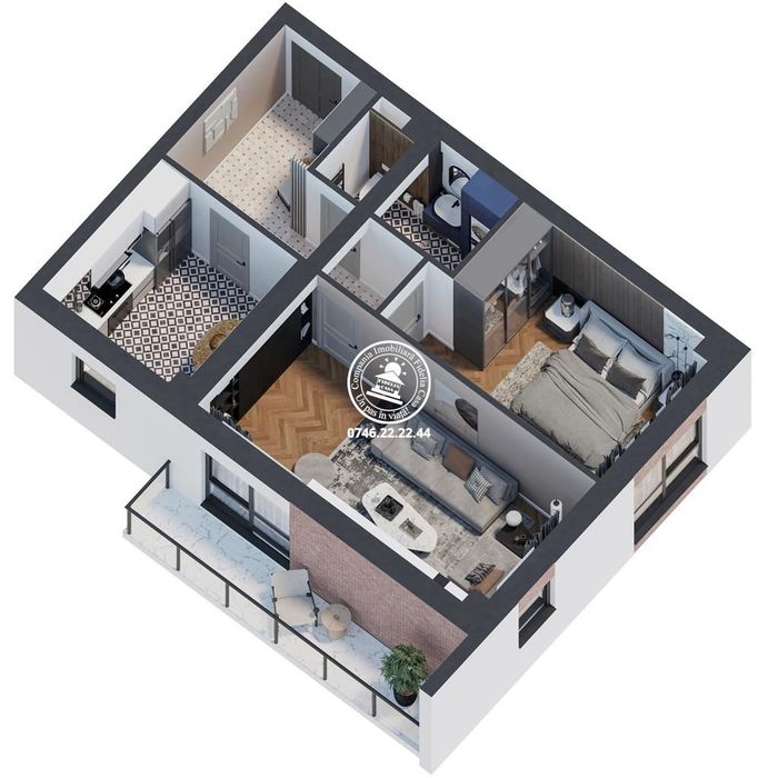 Apartament Nou 2 camere  de vanzare  Galata,