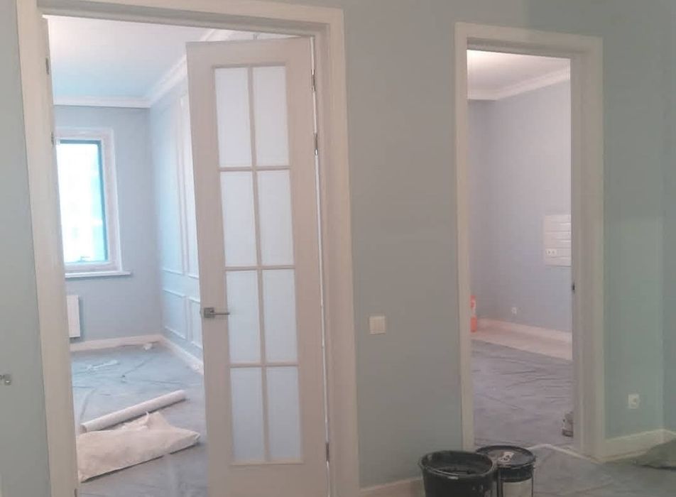 Пакраска,  Шпаклёвка. обои