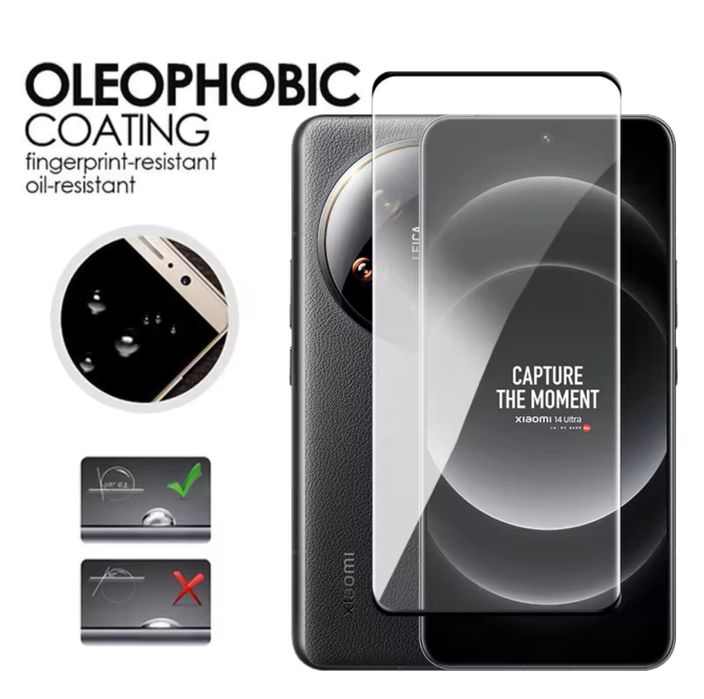 Folie sticla CURBATA 5D FULL GLUE pentru Xiaomi 14 Ultra 5G