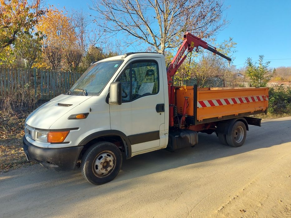Iveco basculabil motor 2,3 , cu macara, 2004
