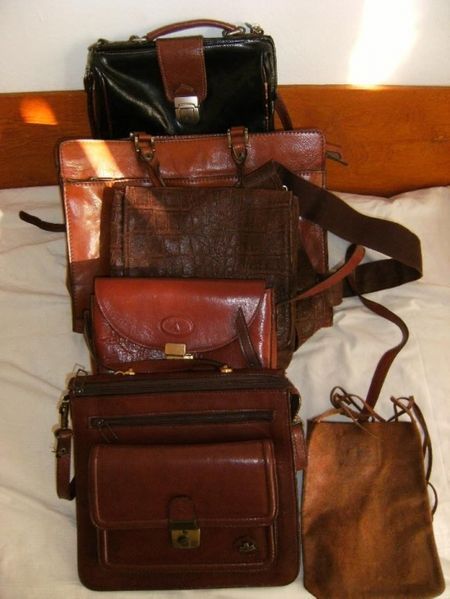 Винтидж кожени чанти Di biracci, Divided by H&M,  Lost s.r. man design