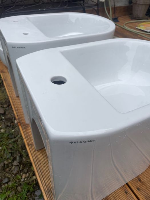 Set obiecte sanitare FLAMINIA – WC + bideu + chiuvetă