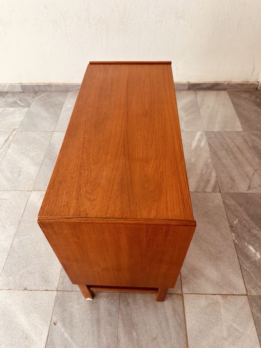 Скандинавски бар шкаф от тиков фурнир – Mid Century Modern, 60-те години