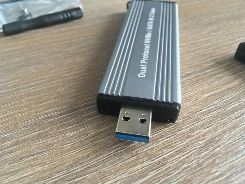 adaptor, caddy, rack, stick ssd m.2 la usb 3 si C, m2 nvme pcie si sata, nou