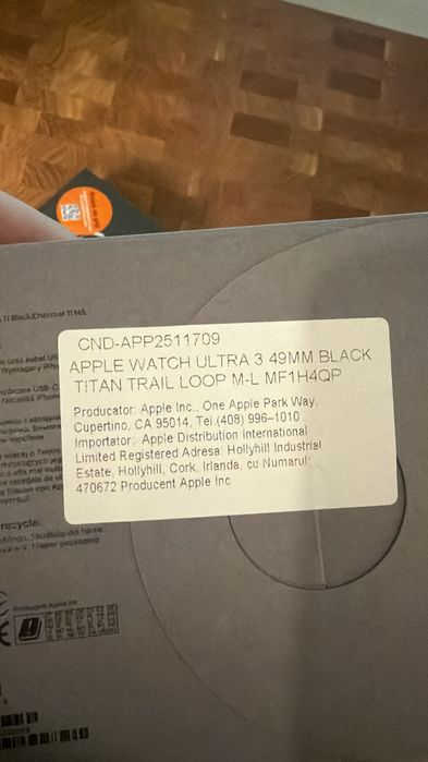 Vand Apple Watch Ultra 3 nou