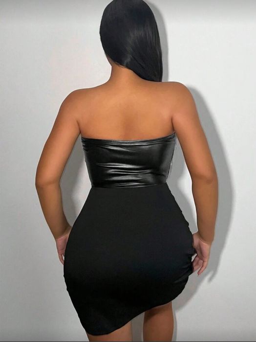 Нова къса черна рокля