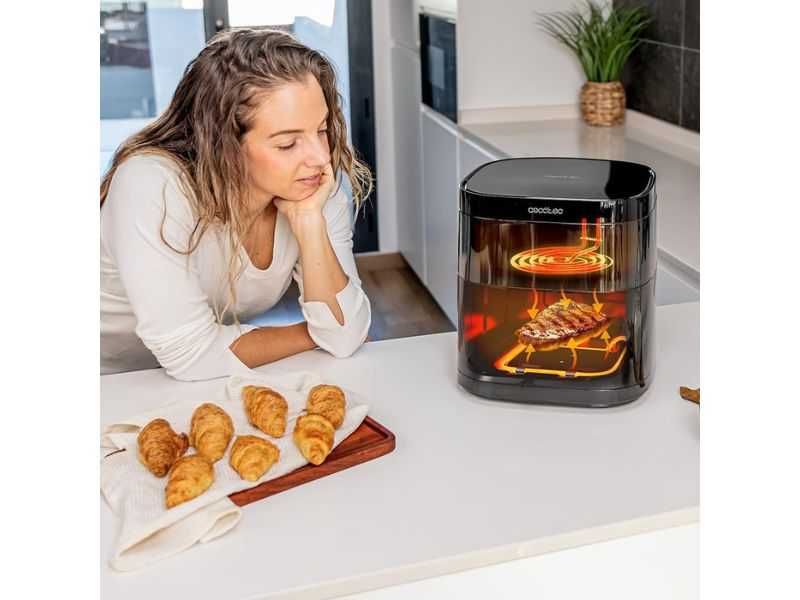 Еър Фрайър с ГРИЛ Cecotec Cecofry DuoHeat 6000, 6L, Черен