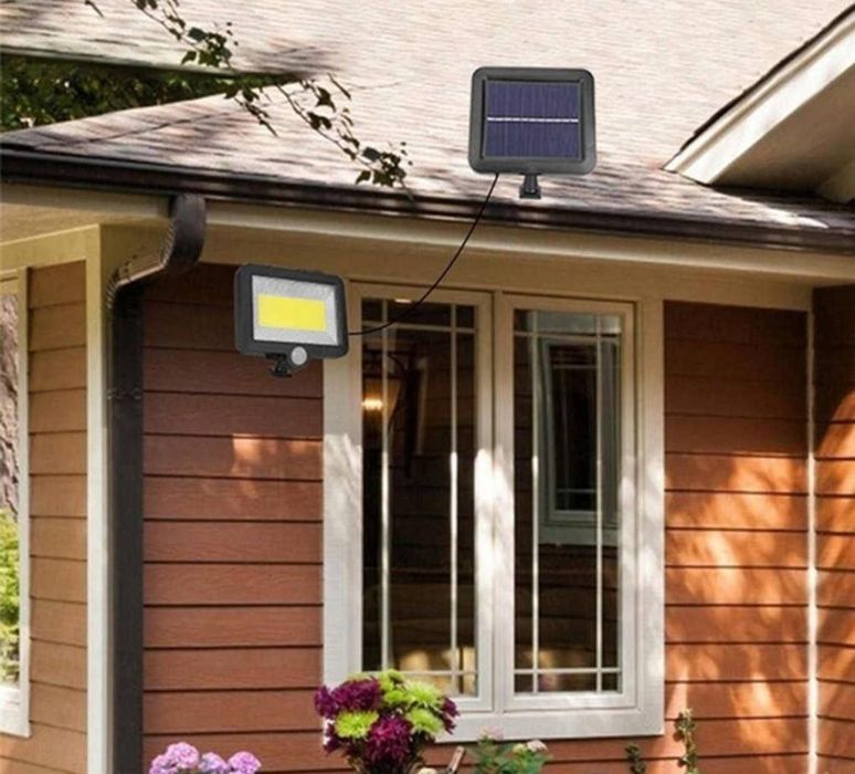 Светильник на солнечной батарее с датчиком движения
